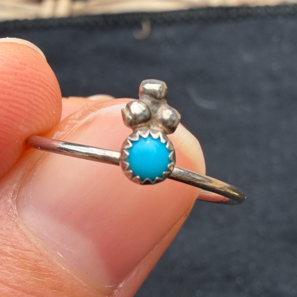 Turquoise crown ring